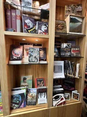 Nice display of books in their gift shop!