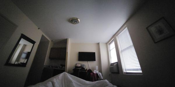 Panoramic view of the room inside