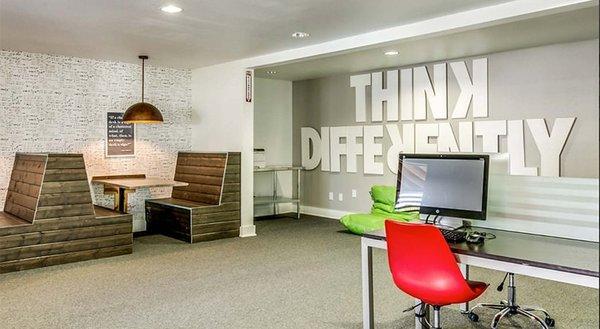 Our business center is quiet, yet sophisticated. We provide fast WIFI & computers for our tenants to utilize for free.