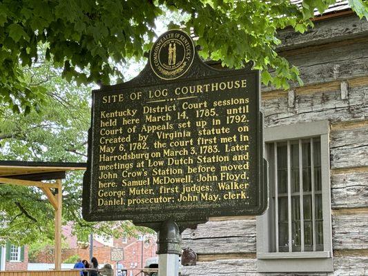 Courthouse site at Constitution Square State Historic Site in May 2024