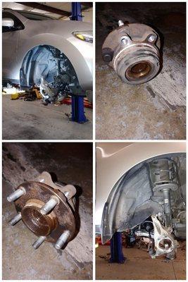 Wheel bearing/hub assembly replacement on 2009 Nissan Murano