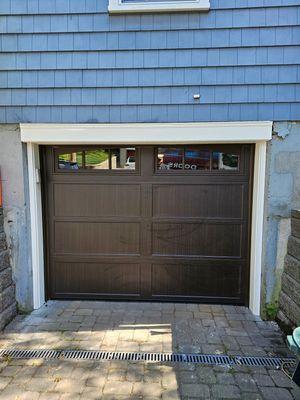 Haas recessed panel in bi directional woodgrain