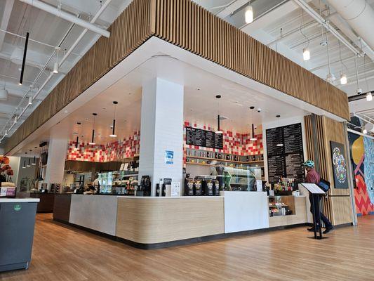 The counter at Coupa Cafe in the Stanford Research Park.