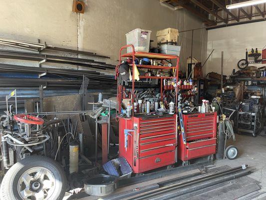 Brace welding's custom shop