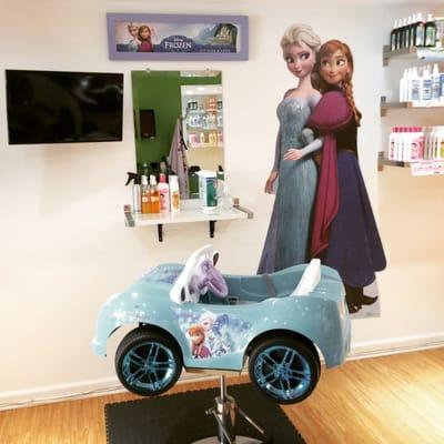 Our new Frozen display located in our salon!