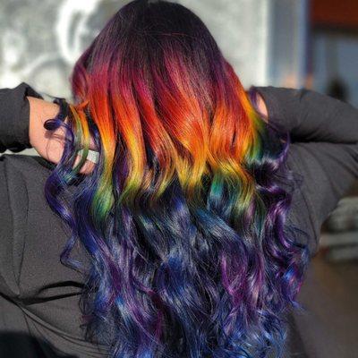 Rainbow Hair Color