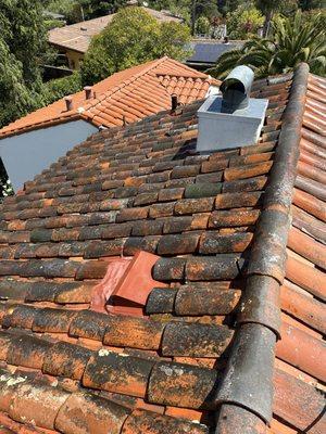 Roof cleaning - Before