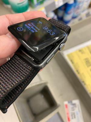 Apple watch, screen still worked but popped off.