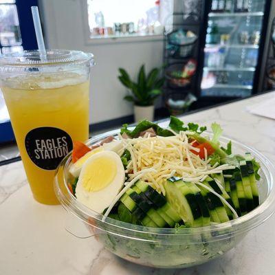 Freshly Brewed Teas and Fresh Salads