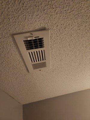 Improperly  installed vent cover