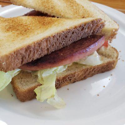 German bologna sandwich