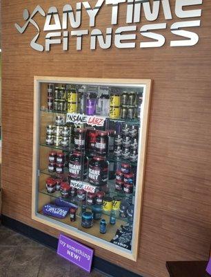 Supplements, Blender bottles, tumblers, cups, headbands, t-shirts.