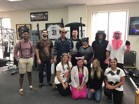 Your therapy staff getting in the Halloween spirit!