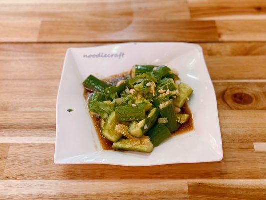 A-1 Pickled Crushed Cucumber in Garlic Soy Sauce ( ) - Cold DishCucumber