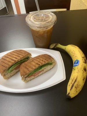 Il Tonno Siciliano Panini and Iced Coffee (Small)