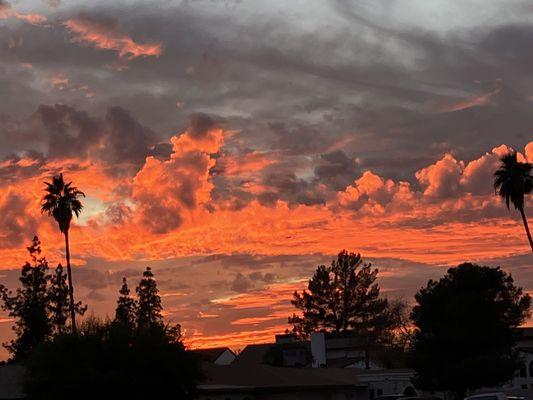 Sunset in Phoenix at 5:30 PM