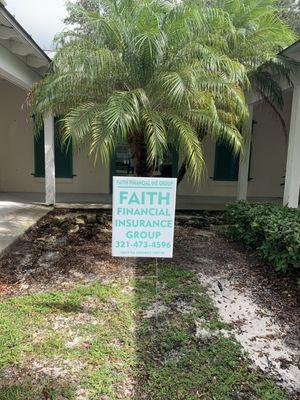 Office door located directly behind this sign.