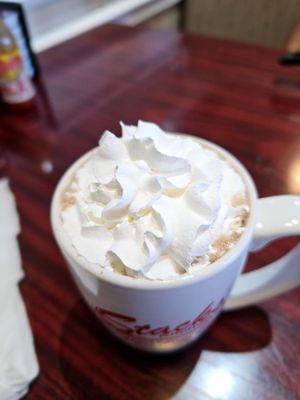 Chanita Morning Rush - half coffee, half hot chocolate with whipped cream