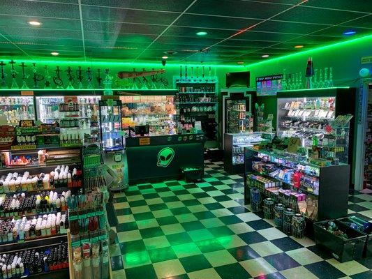 Inside Area51 Smokeshop