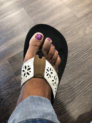 Toes done!