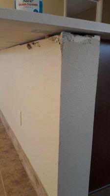 Drywall damage during installation