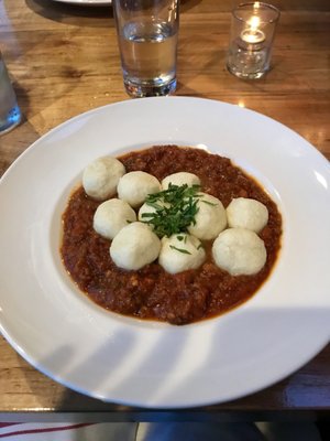 Ricotta gnocchi was delicious