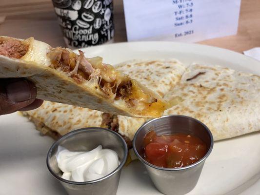 BBQ Pulled Pork Quesidillas