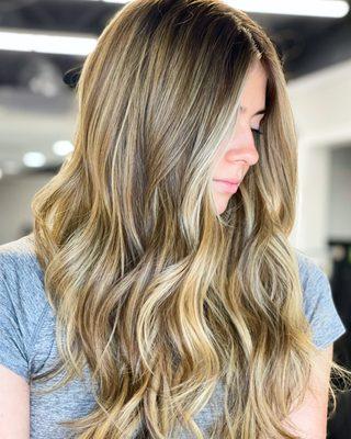 Balayage , haircut and style by Tomas