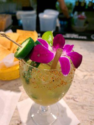 Best F... jalapeno margarita in Port orange made by Taylor you can tell is made with love   Fancy, right