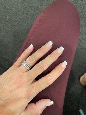 French gel manicure with strengthen gel will last me up to 5 weeks