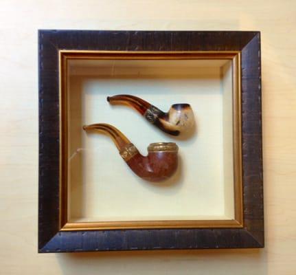 Grandpapa's pipes perfectly preserved.