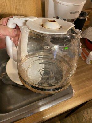 dirty coffee pot