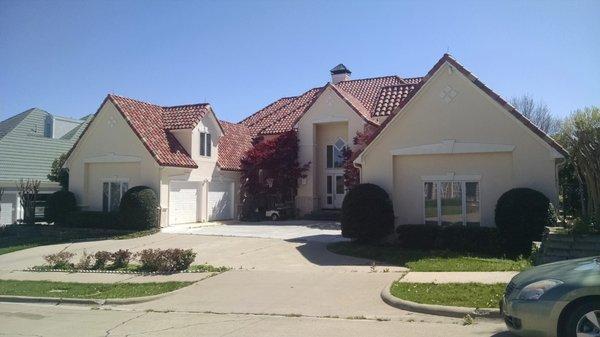 Multi color Tile Roof