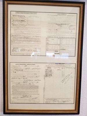 Application for Charter for Boy Scout Troop in Steilacoom. January 14, 1926. Pretty cool..