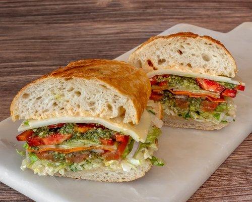 Pesto Super Veg on fresh sourdough