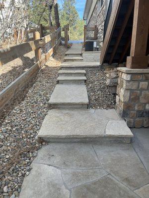 Flagstone steps