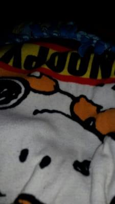 Charlie Brown tie blanket