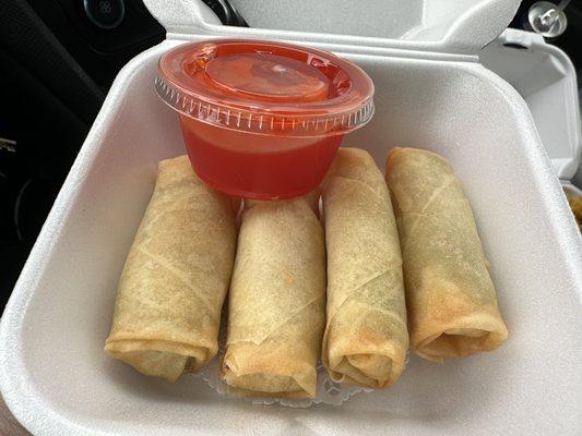 Veggie spring  rolls