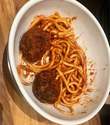 Kid's Spaghetti and Meatballs