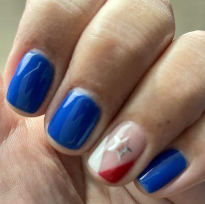 My 4th of July nails!!