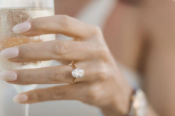 Take a closer look at the beautiful engagement ring Matthew created for Dominique!