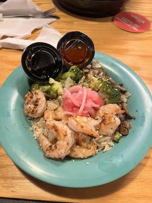 Asian Shrimp Rice Bowl