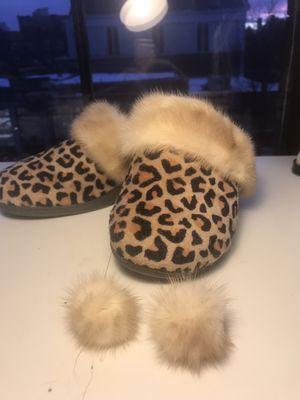 Custom fur slippers