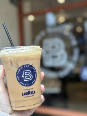 Small 16oz Iced Cookie Butter Latte (incredible, perfection) IG: @ammysalamii