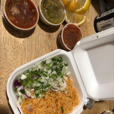 5/2/22 Condiments for the Caldo de Pollo