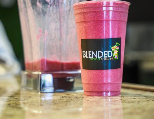 Blended Royal Berry Smoothie