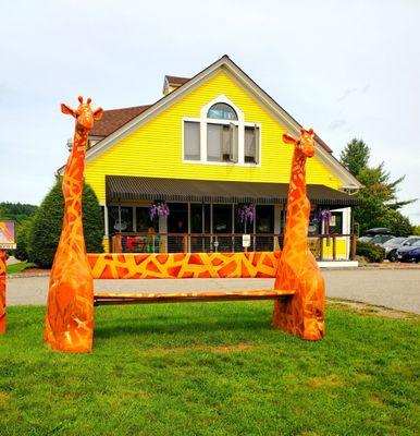 Giraffe bench for customers! - (1 September 2021)