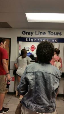 A short line to checkin into the tour :)