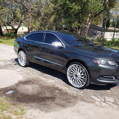 Chevy Impala cleaned for the weekend