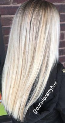 Blonde balayage by Cara Aro  (@caradoesmyhair)